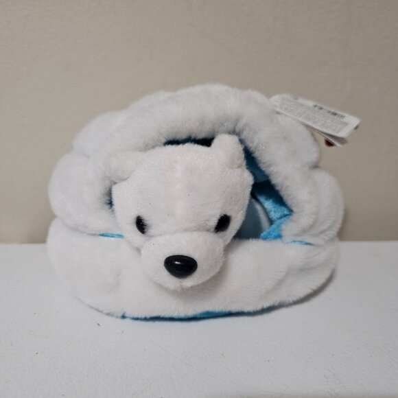 Wild Republic White Polar Bear Plush Stuffed Animal Toy with Igloo Hang Loop NWT - Picture 1 of 7
